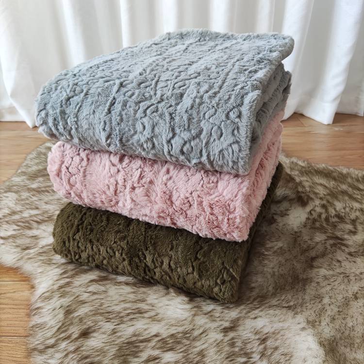 Home decoration Soft Cozy Faux Rabbit Fur Winter Blanket